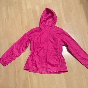 The North Face Women's Vibrant Pink windbreaker wind wall hoodie